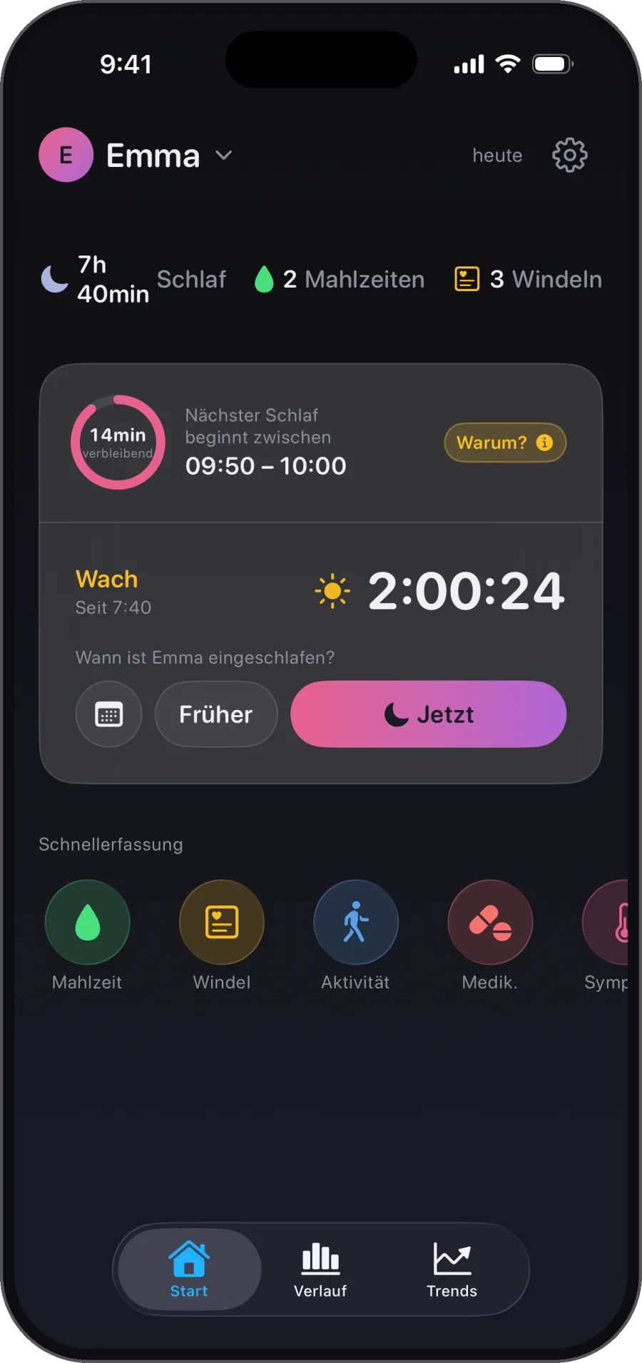 Schluss mit dem Rätselraten ums Schlafen. Echte Muster, keine generischen Diagramme