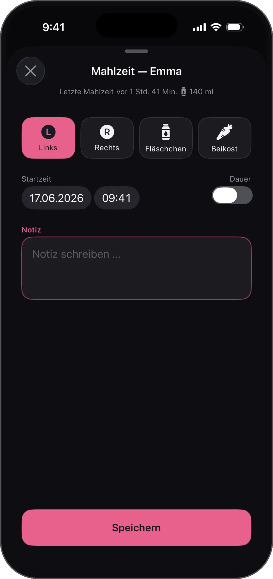 3 Uhr nachts. Ein Tipp. Ein Finger. Halte alles in unter 10 Sekunden fest