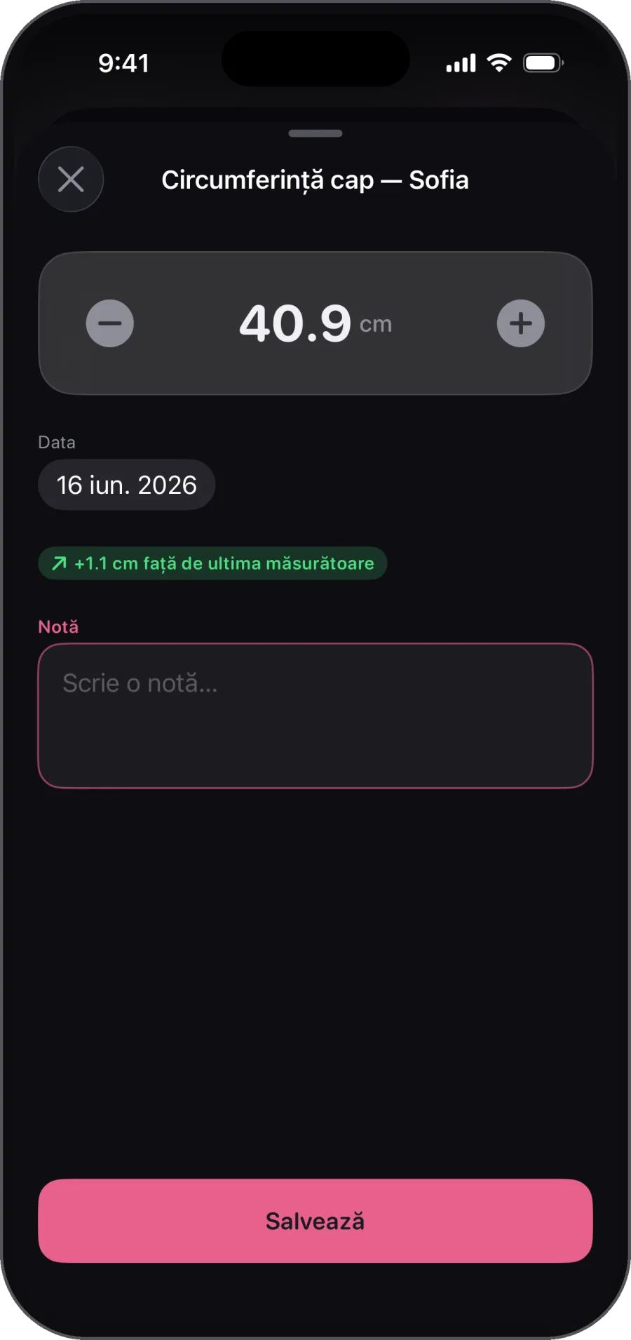 Detalii despre creștere ușor de partajat? Da. Chiar și cu medicul copilului tău